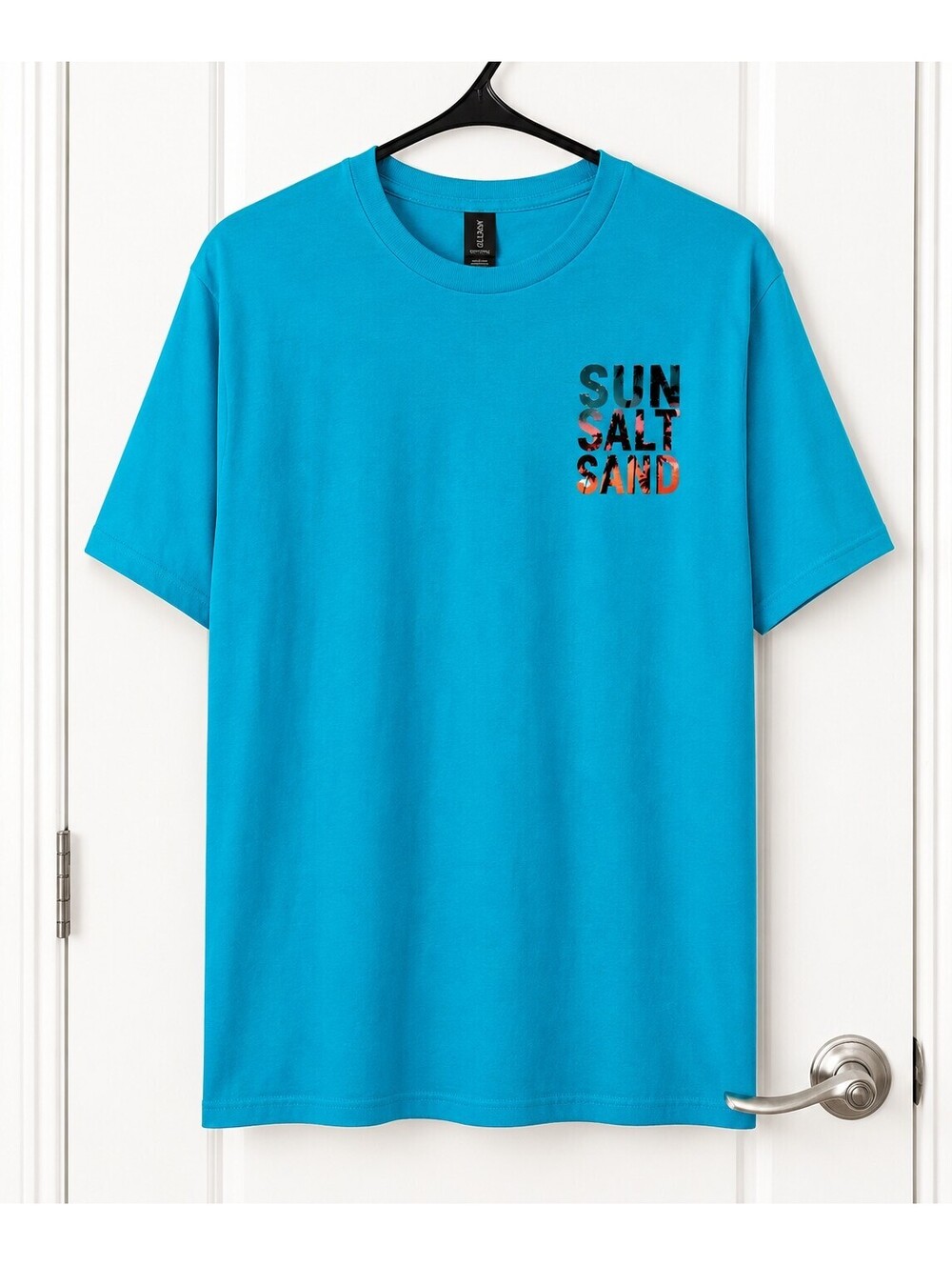 Sun Salt Sand Front & Back Graphic T-Shirt – Beach Vacation Summer Tee